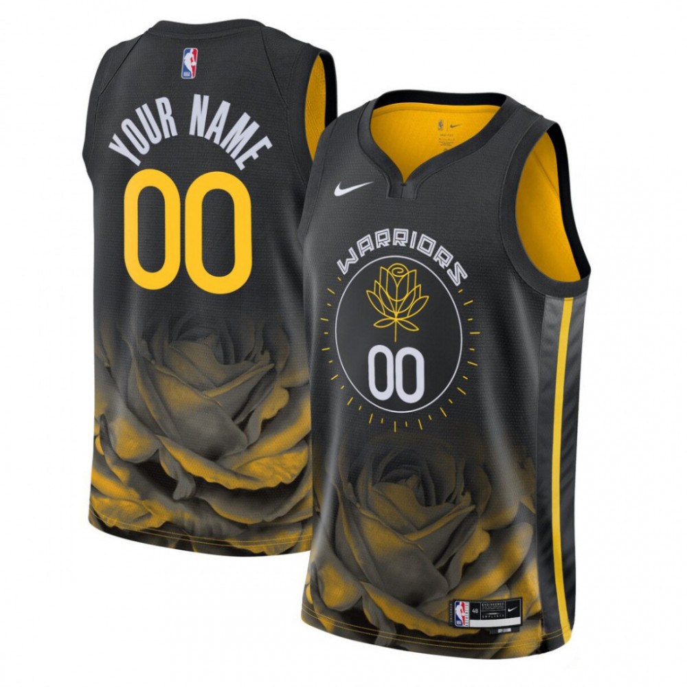 Golden State Warriors Youth Swingman Custom Jersey - City Edition - Black-Pro Kit Vault | Brand New 26/27 Sports Jerseys